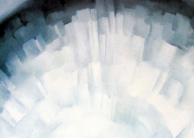 abstraction white rose number 3